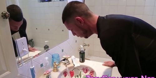 Creampied banged teen