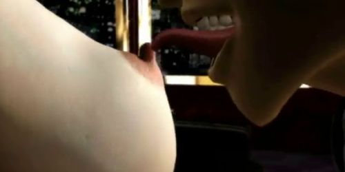 Anime milf in stockings gets laid - video 1