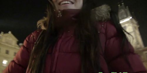 MOFOS - Real pickedup amateur european babe gets cum on tits