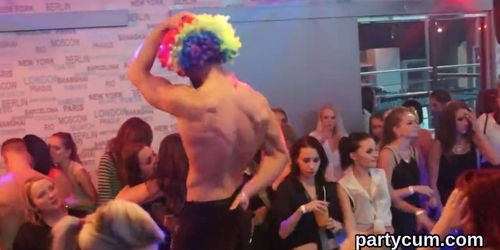 Flirty chicks get completely crazy and undressed at hardcore party