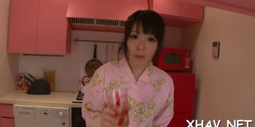 Japanese chick sucks two cocks - video 30