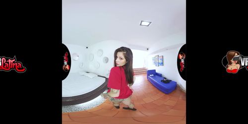 VR Latina Girl Red Shirt