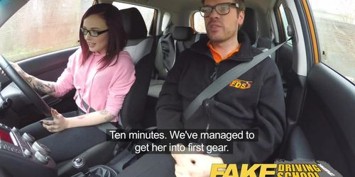 Fake Driving School 19yr old skinny American student creampie lesson (Ryan Ryder, Chloe Carter)