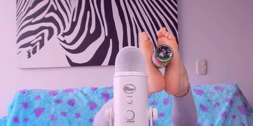 Angie Daniels ASMR with my feet soft sounds