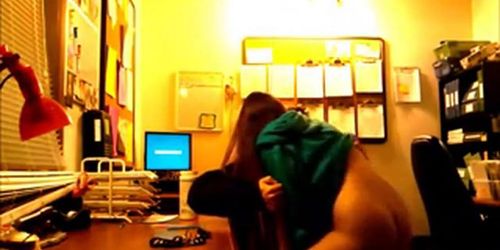 Boss fucks employee at work