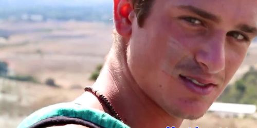 NEXT DOOR WORLD - Muscular homo hunk tugging his cock