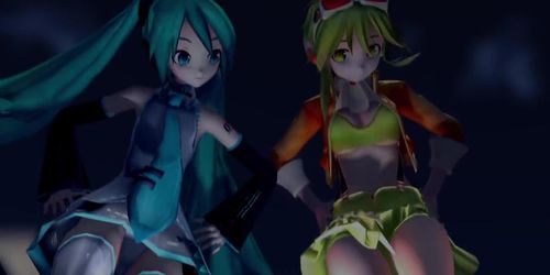 [3D MMD Giantess] **Loud Audio!** Giantess Miku & Gumi's Matryoshka Dance HQ by aq