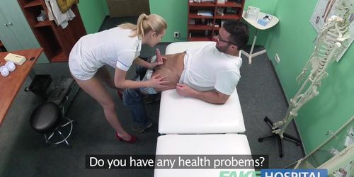 Fake Hospital Hired handyman cums all over hot nurses bum