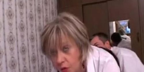 French mature Christine analfucked by a customer (Sandy Milz)