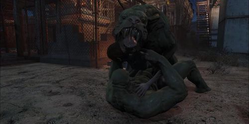 Fallout 4 Mutant and Dog Party