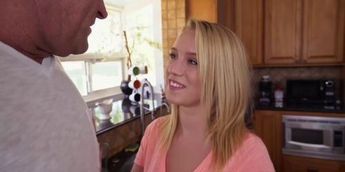 Sexy teen Bailey Brooke bangs with daddys friend