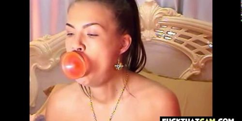 Queen of Dildo Deepthroating - Cunt and Mouth stuffing