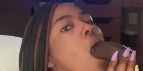 Girl Having Fun Sucking BBC