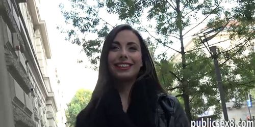 Czech babe gets her twat nailed in exchange for a few bucks