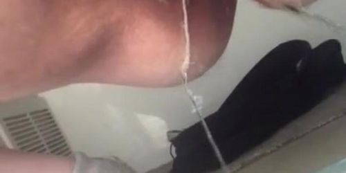 Pee on puppy pad with Tampon in