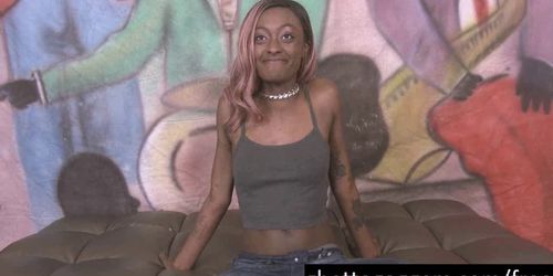 GHETTO GAGGERS - Black Skank Zo Lala Gives A Naked Interview