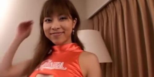 Devi doll changes kinky uniforms before sucking penis so fine