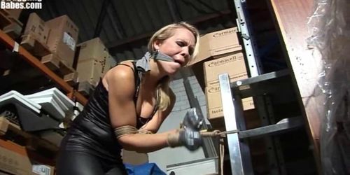 Bondaries - Dutch Girl Bound Cleavegagged Hands Taped