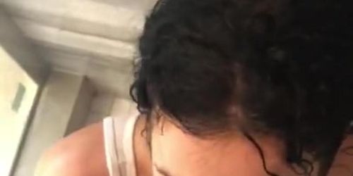 Hungover tattooed Latina teen takes huge cumshot in shower 