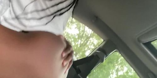 Quickie in the car 