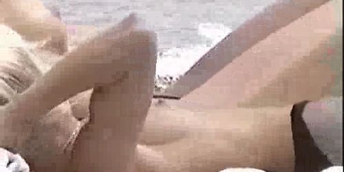 Hidden cam - topless bitches on beach