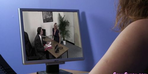 Classy clothed babes tug - video 2