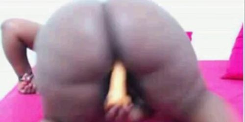 big ass African with dildo - video 1