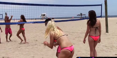 Busty volleyballer teen BFFs fucked by the pool outdoor (Dillion Carter, Aubrey Gold, Emma Ryder, Chanel Collins)