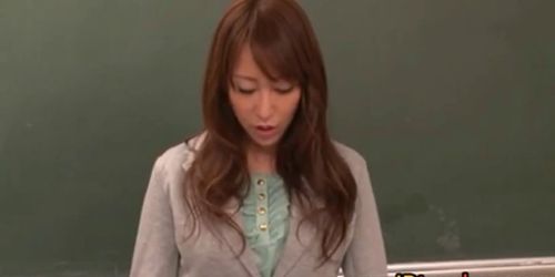 Arisa Sawa asian teacher suck cock part5 - video 1
