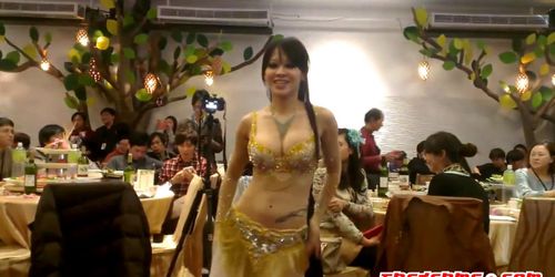 Sexy asian Belly Dancer shake her slut boobs