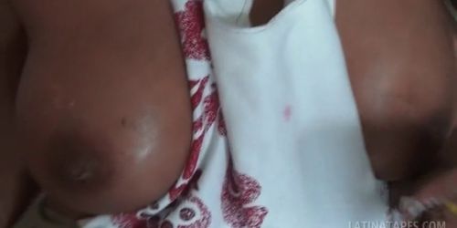 Superb latina girlfriend blowing pecker with lust in POV - video 3