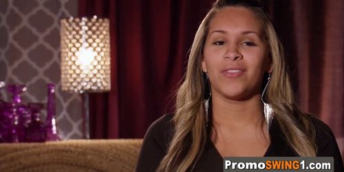 Swingers enjoy erotic encounters in the Red Orgy Room Amateur reality television swing show