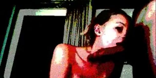 Teen blonde Blowjob with camera effect