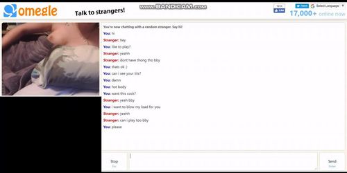 Teen Plays Quick on Omegle After her Shower