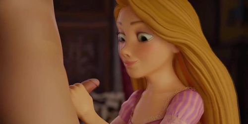 Rapunzel First Blowjob (Animation W/Sound)