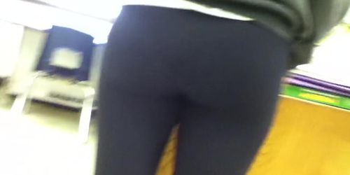 Girl In Yoga Pants With Nice Ass