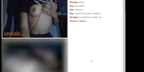 wet girl on omegle