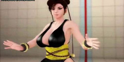 Animated slut sucking black cock