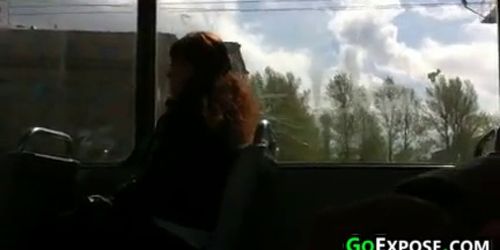 Flashing Cock On The Bus