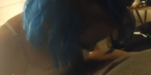 emo girl sucks cock with tiny mouth