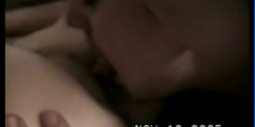 .Wife lets hubbys friend passionately make love to her and cum inside her while hubby films