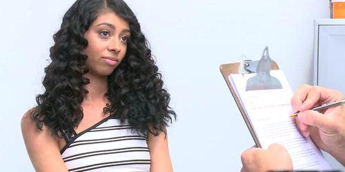 Black female with black hair loves to suck a huge dong (Jada Doll)