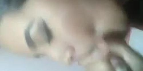 HOT MODEL ANIKA PHONE BLOWJOB