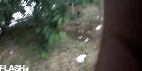 Festival Flash - Guy Pretends to Piss