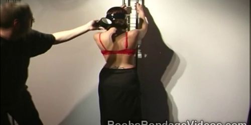 Hot Redhead gets and tied up in hot bondage 