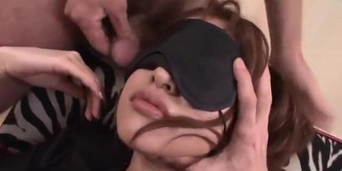 Rika Kurachi in hard bondage action along horny males