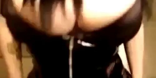 Gothic beauty with gigantic tits - video 1