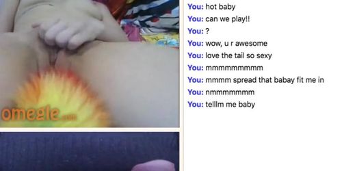 Fluffy tail buttplug, horny babe wants me to just screw her.