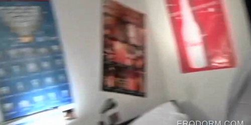 College blonde shows boobs at cosplay party
