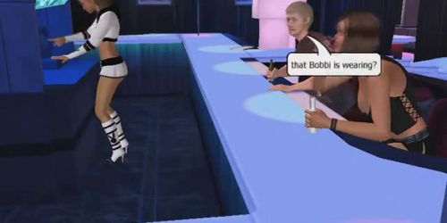 3D Animation Strip Club - Video 1